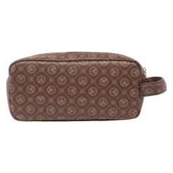 Elegant Logo Print Kosmetikpose