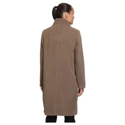 Elegant uldfrakke med krave