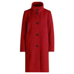 Elegant uldfrakke med krave