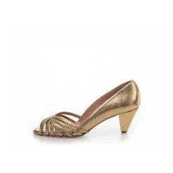 Elegante Læder Pumps med Tynde Remme