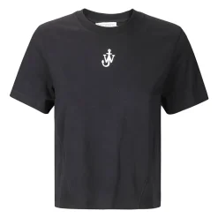 Embroidered Logo Crop T-Shirt