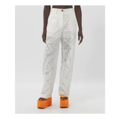 Eyelet-Detail Trousers