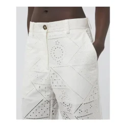 Eyelet-Detail Trousers
