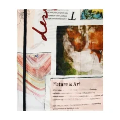 Farverig Mønster Viskose Tørklæde