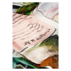 Farverig Mønster Viskose Tørklæde