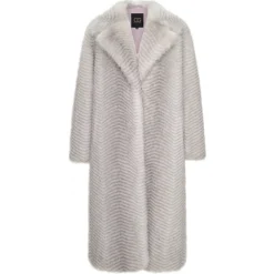Faux Fur Coat Natalie - Hvid