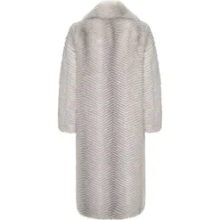 Faux Fur Coat Natalie - Hvid