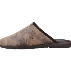 Faux Leather Comfort Slippers