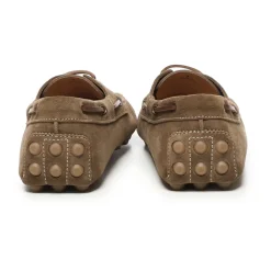 Flade Ruskindssko Lys Valnød Farve