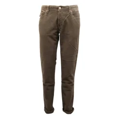 Fløjl Bukser Leonardo Knapper Militær Stil