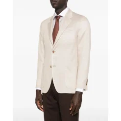 Giacca due bottoni con tasche applicate