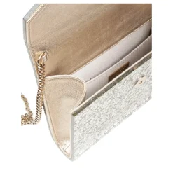 Glitrende akryl slikclutch taske