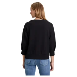 Glitrende Sweatshirt med Ståkrave