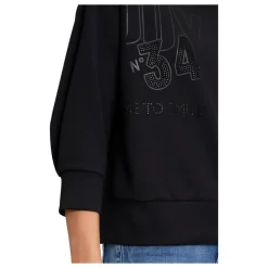 Glitrende Sweatshirt med Ståkrave