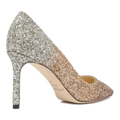 Glitter Romy Pumps med Hæl