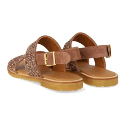 Glitter Sandal i Ler Glitter