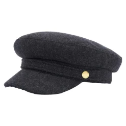 Grå Baker Boy Bothal Uldhat