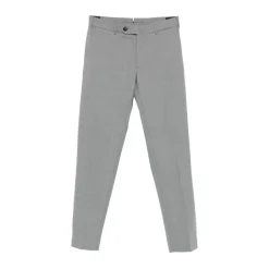 Grå Bomuld Straight Leg Bukser