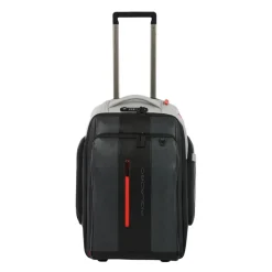 Grå kuffert med USB-port