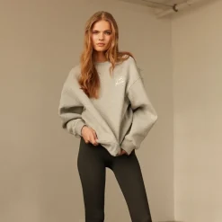 Grå Melange Ski Patrol Sweatshirt til Kvinder