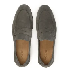 Grå ruskind loafers