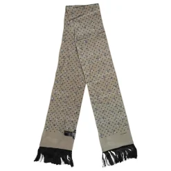 Grå Skulls Silke Frynser Mænd Tørklæde