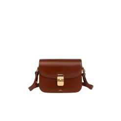 Grace Small Brun Tasker med Guld Hardware