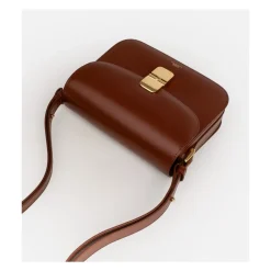 Grace Small Brun Tasker med Guld Hardware