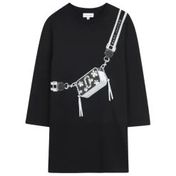 Grafisk Taske Print Sort Kjole