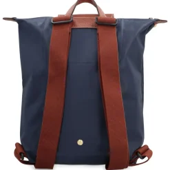 Grøn Nylon Rygsæk med Læderdetaljer