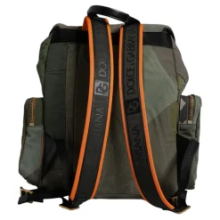 Grøn Patchwork Rejse Rygsæk