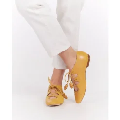 Gule Åbne Tå Richelieu Lædersko