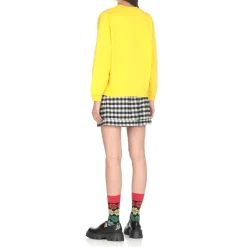 Gylden Sweater med Paris Logo Patch