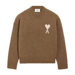 Hasselnødbrun Crew Neck Sweater