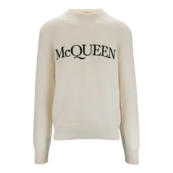 Herre Crewneck Sweater med Broderet Logo