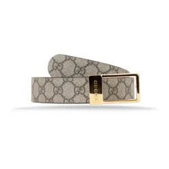 Herrebælte i læder med logo spænde