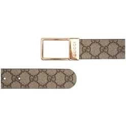 Herrebælte i læder med logo spænde