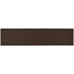 Herrebælte i læder med logo spænde