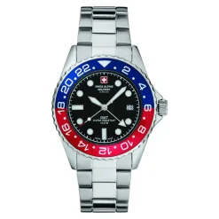 Herreur GMT Analog Quartz 7052 Rustfrit Stål 7052.1131