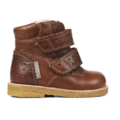 Hjerte og Velcro Starter Støvle - Cognac