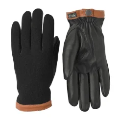 Hjorteskindsuldhandsker med varmt for