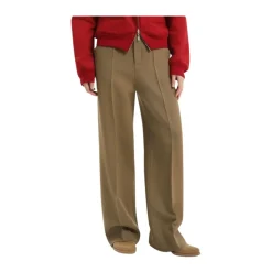 Højtaljede bukser med brede ben