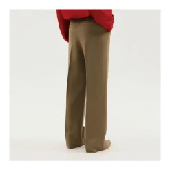 Højtaljede bukser med brede ben