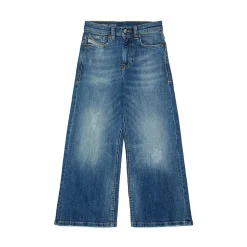 Højtaljede jeans med vide ben