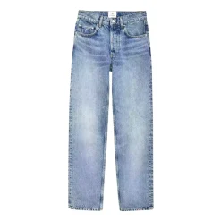 Højtaljede Straight Jeans