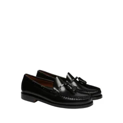 Håndlavet Brune Læder Loafers med Tassel