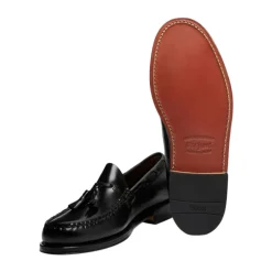 Håndlavet Brune Læder Loafers med Tassel