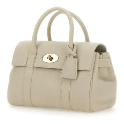 Håndtaske i narvet læder