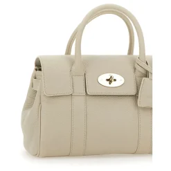 Håndtaske i narvet læder