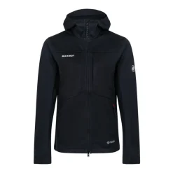 Hooded Softshell Jacket In Technical Fabric